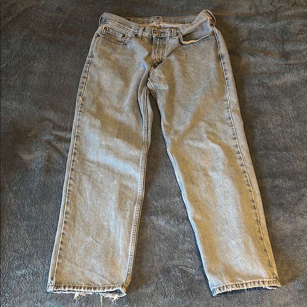 Signature by Levi Strauss Blue Straight Jeans 550 33x32